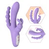 New Arrival Medical Silicone+ABS 9-frequency Vibration G-spot and Anus Stimulus Rabbit Vibrators