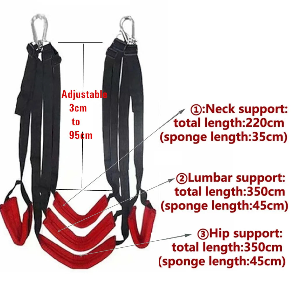 Couples Erotic Sexual Position BDSM Bondage Soft Nylon Sex Swing Sex Toys For Women Men Adult Games Slave Restraint Indoor Sling