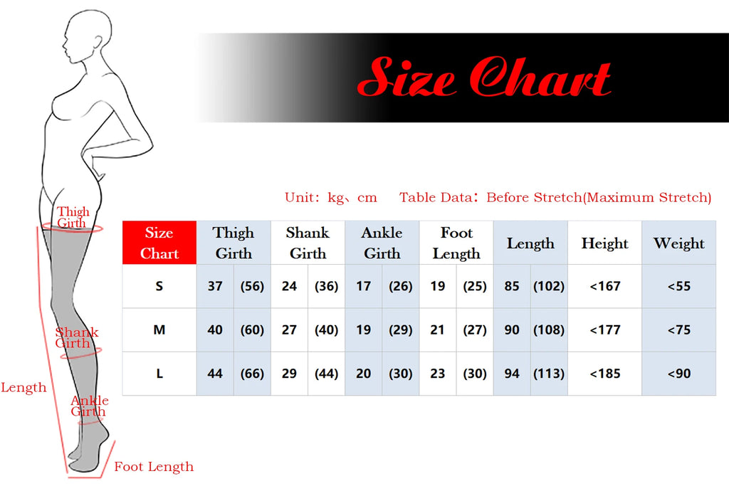 Ftshist Sexy Wetlook Tight-Highs Stockings Shiny Metallic Elastic Over-The-Knee Patent Leather Socks Latex Fetish Accessories