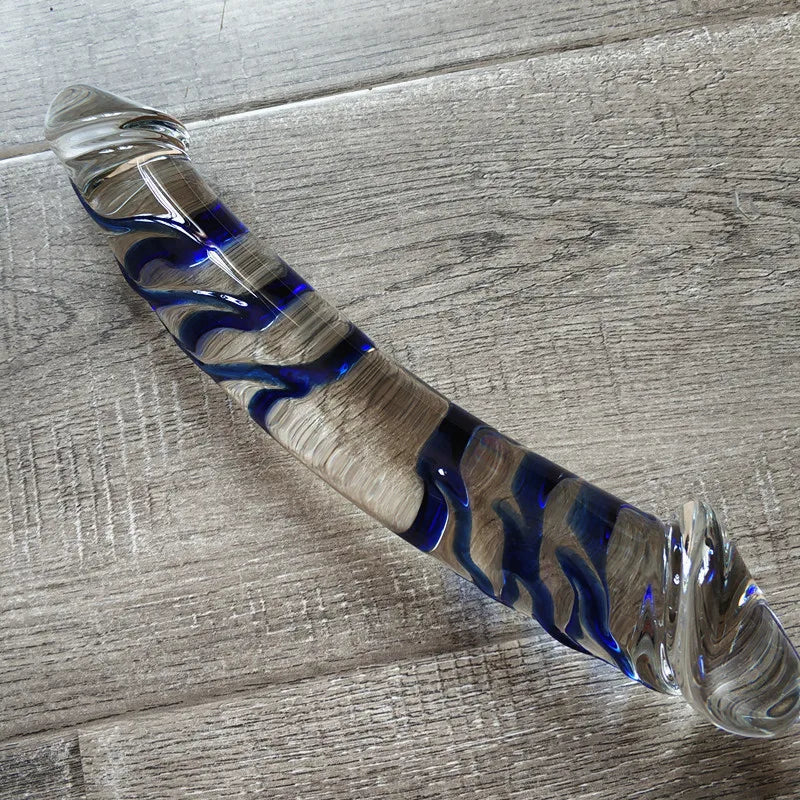 Huge double glass dildo fake penis crystal anal long dildos butt plug g-spot female masturbation Sex toys for women men gay shop