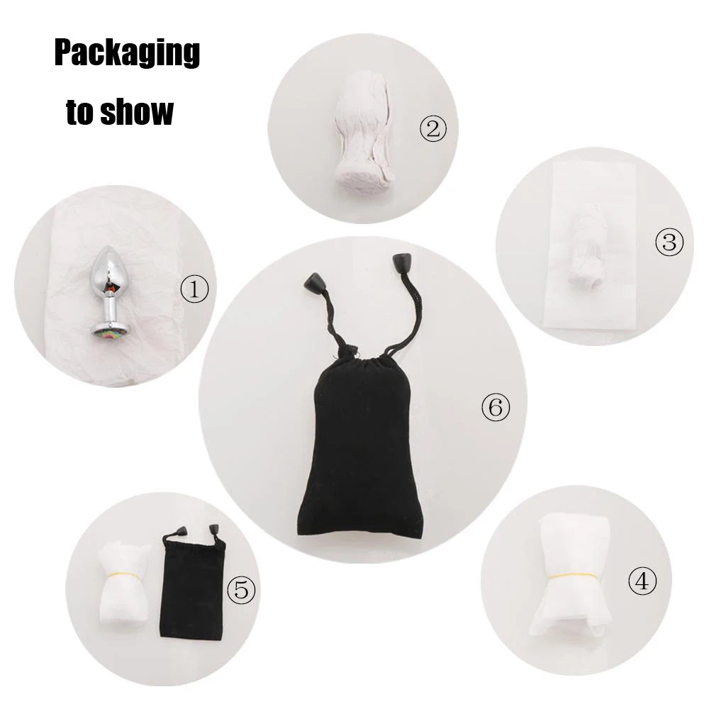 Anal plug Butt plugs anal sleeve dongle anal phalos for anal proleurre metal vibrating analnach tube Toys for adults Anal toys