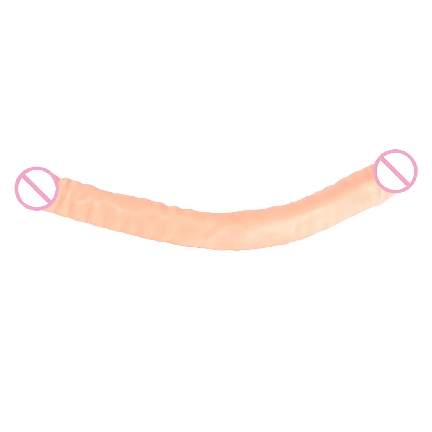 18.5 Inch Overlength Double Dildos Soft Double Headed Penis Realistic Phallus Double Penetration Vagina and Anus Sex Toys Dick