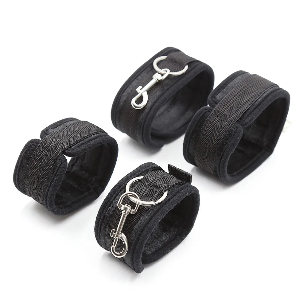 Restraint Erotica Binding Sex Forced Split Leg Straps Neck Wrist Bdsm Bondage Set Sex Toys For Woman Couples Product No Vibrator