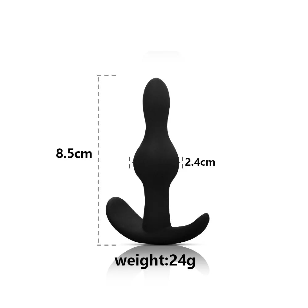 Remote-Controlled Anal Beads Vibrator Prostata Massager and Toy Butt Plug for Men and Women