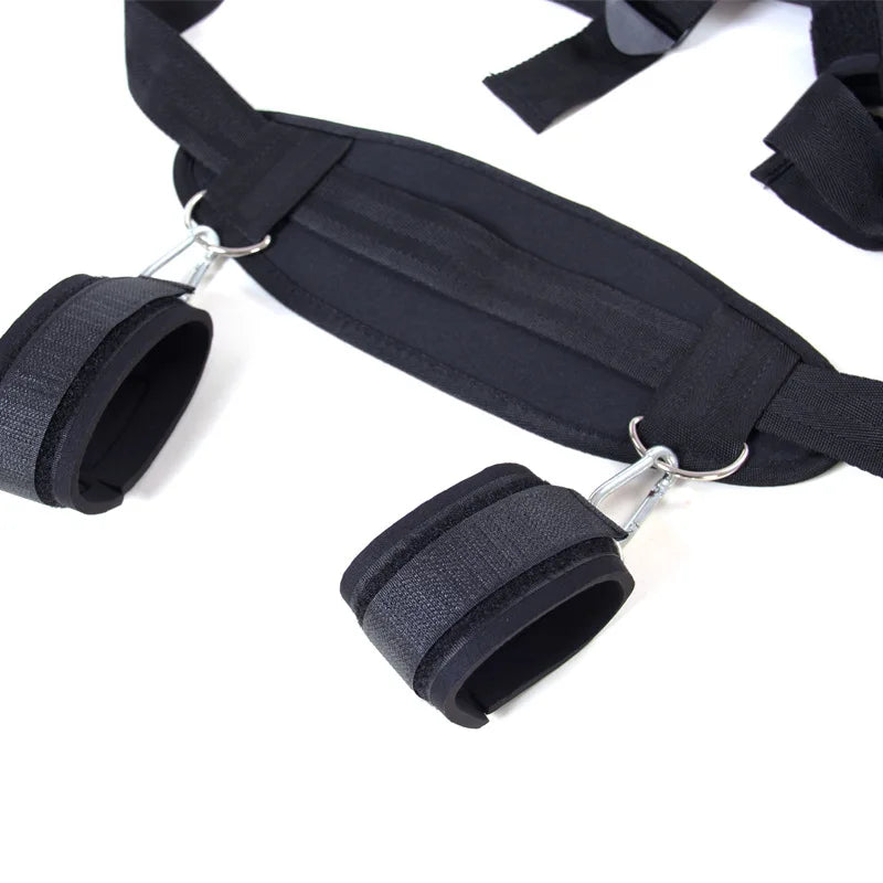 Bondage Handcuffs&Neck Pillow&Ankle cuffs BDSM Kit Flirting Sex Toys For Woman Couples Adjustable Restraints Erotic Accessories