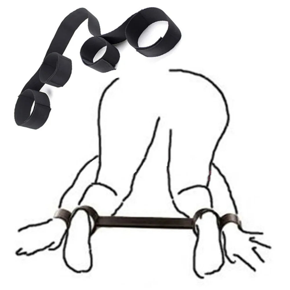 Adults Games BDSM Bondage Gear Set Handcuffs Ankle Cuff Restraints Erotic Products Sex Toys For Woman Couples Sex Furniture Shop