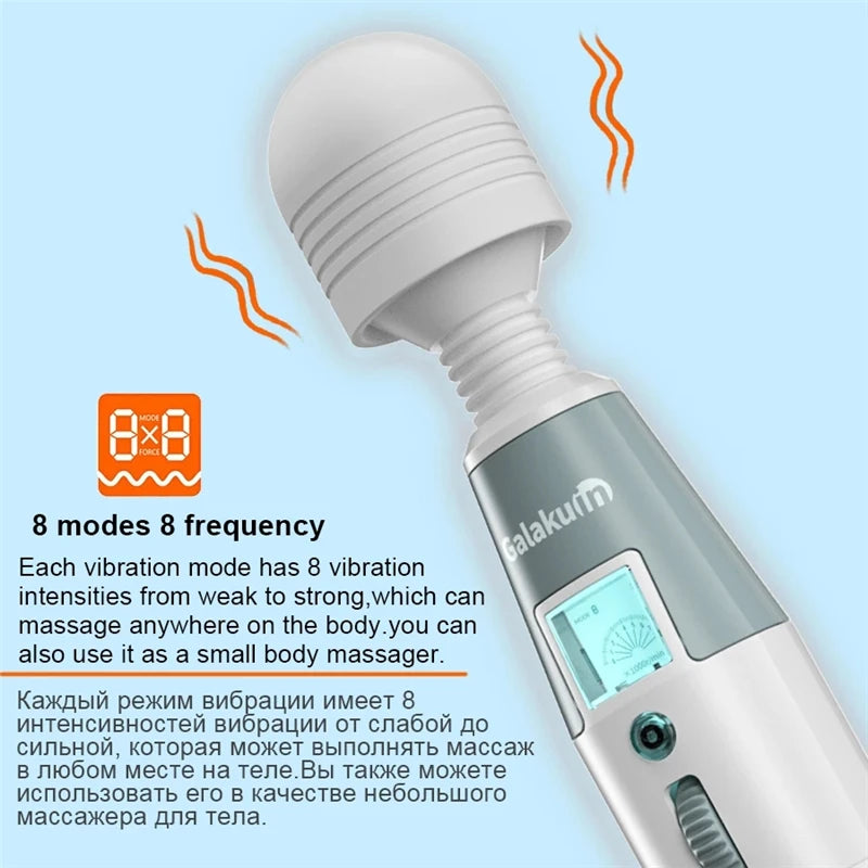Huge Magic Wand Vibrators for woman, G-Spot Female Clitoris Stimulator Masturbator Dildo Vibrator Adults Toys Sex Toys for Woman