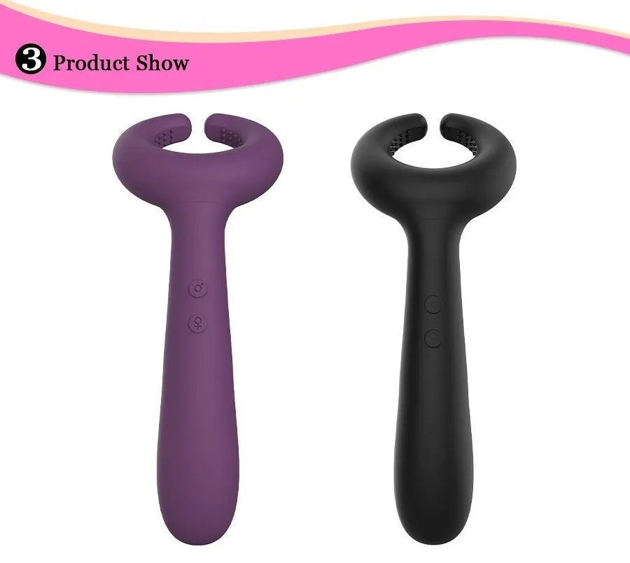 3 Motors Powerful Vibrators for Couples G-Spot Stimulator Men Penis Ring Female Vagina Anal Masturbator Adult Sex Toys for Woman