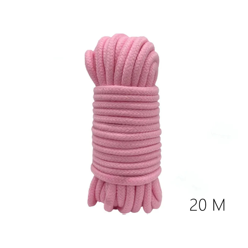 5m/10m/20m Fetish Sex Bondage Cotton Rope Erotic Shibari Accessories for Couple Adult Games Binding Role-Playing Erotic Products