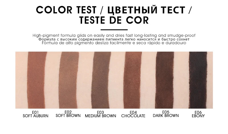 IMAGIC Professional Eyebrow Gel 6 Colors Eyebrow Enhancer Brow Enhancers Tint Makeup Eyebrow Brown With Brow Brush Tools