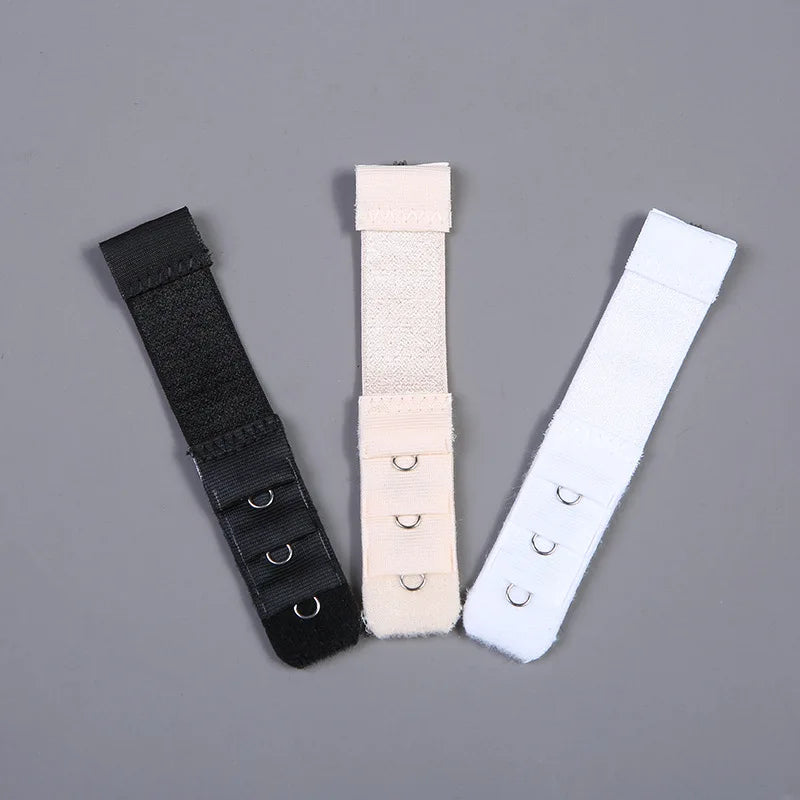 1 Piece Soft Bra Extenders Strap 1 Rows 3 Hook Female Adjustable Elastic Nylon Clasp Extension Women Intimates Accessories