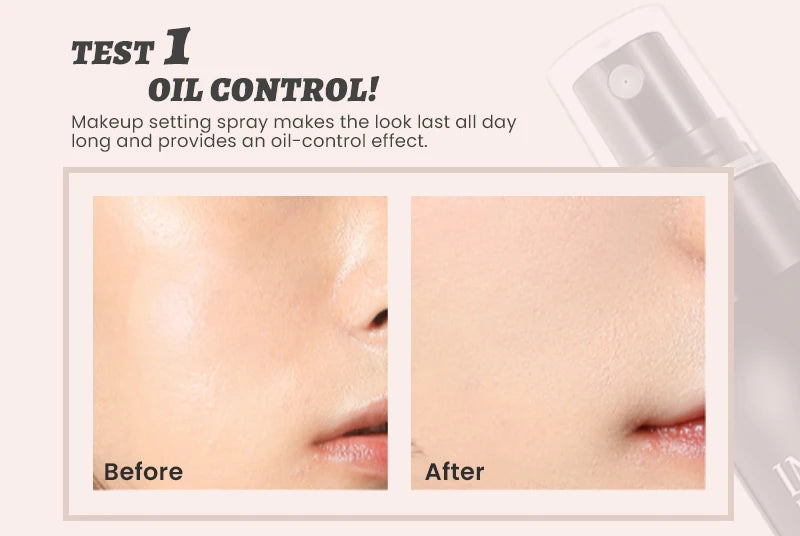 IMAGIC 80ml Makeup Setting Spray Long Lasting Oil Controlling Natural Water Mist Quick Makeup Setting Moisturizing Fix Spray