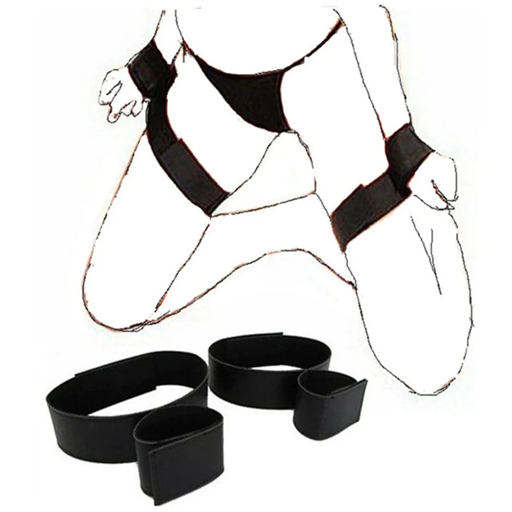 Adults Games BDSM Bondage Gear Set Handcuffs Ankle Cuff Restraints Erotic Products Sex Toys For Woman Couples Sex Furniture Shop