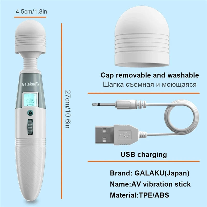 Huge Magic Wand Vibrators for woman, G-Spot Female Clitoris Stimulator Masturbator Dildo Vibrator Adults Toys Sex Toys for Woman