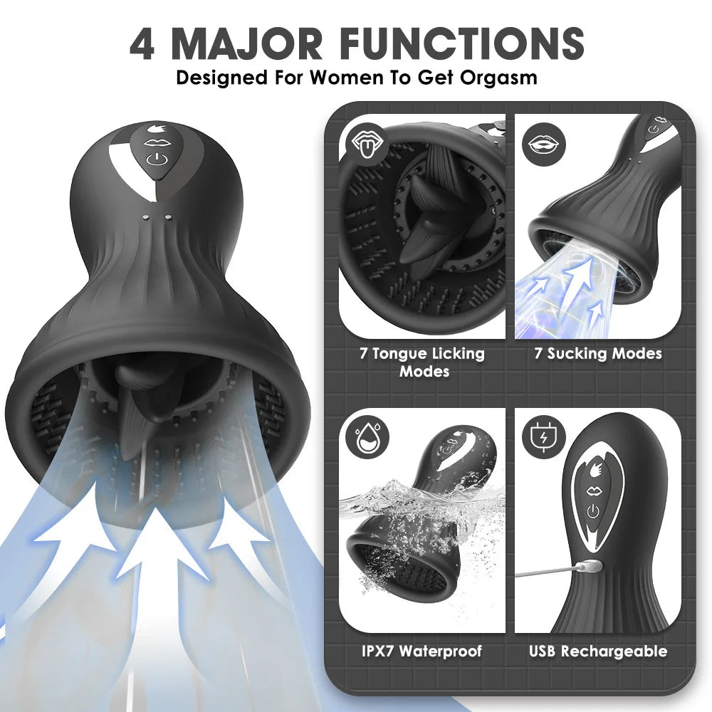 Strong Sucking Breast Masturbator Women's Vibrator Cup Nipple Adult Toys for Female Masturbation