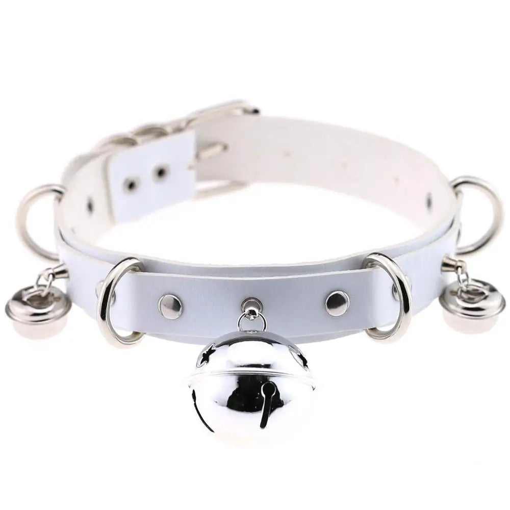 BDSM Bondage Restraints Neck Collar Sex Toys for Couples Punk Style Collar With Bell Fetish Slave Exotic Accessories For Women