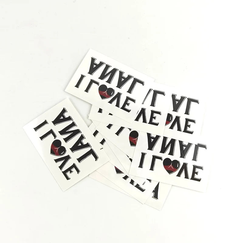 I Love Anal - Cuckold Temporary Tattoo Fetish for Hotwife cuckold