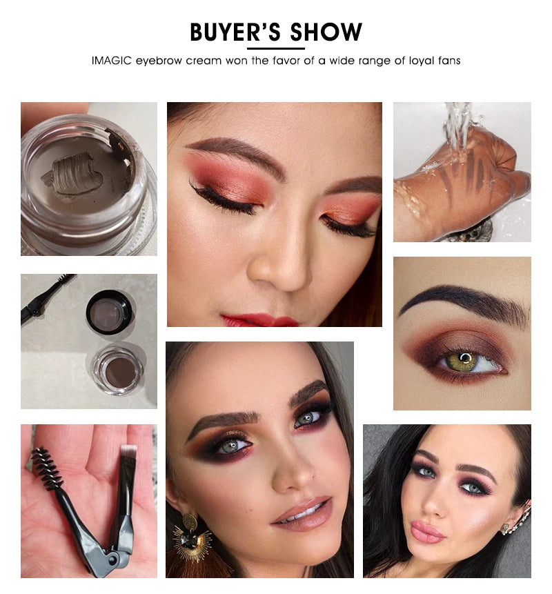 IMAGIC professional eyebrow waterproof long-lasting makeup eyebrow cream gel cosmetics