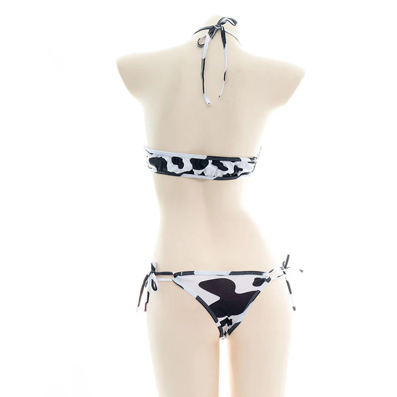 AniLV Anime Cartoon Cow Series Bodysuit Underwear Maid Unifrom Costume Kawaii Girl Bikini Swimsuit Set Outfit Cosplay