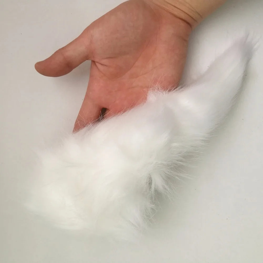 Thierry Sex Games Products Fetish Fox Fairy Anal Plug Long Tail, Adult Game Roleplay Sexy 4 Pcs/Set, Sex Toys for Women