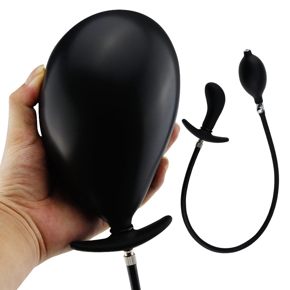 Super Large Inflatable Huge Big Anal Plug Dildo Pump Anal Dilator Expandable Butt Plug Anal Balls Sex Toys Men Prostate Massager