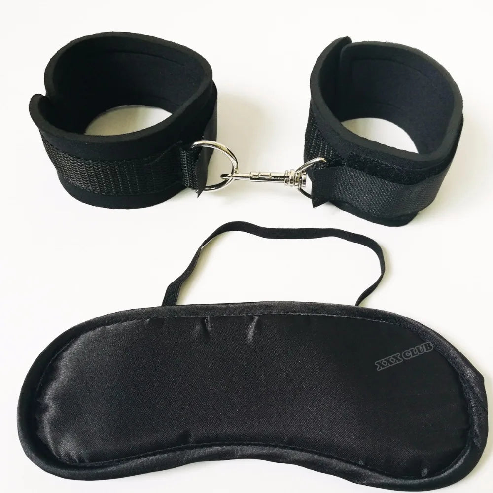 Thierry Fetish Sex Bondage kit Adult Game for Couples Flirt Toys Handcuffs blindfold sex products for increase sexual tension
