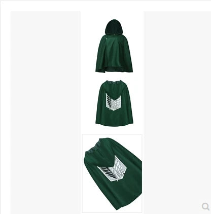 Fashion Anime no Kyojin Cloak Cape Clothes Cosplay Costume Fantasia Attack on Titan Plus Free shipping