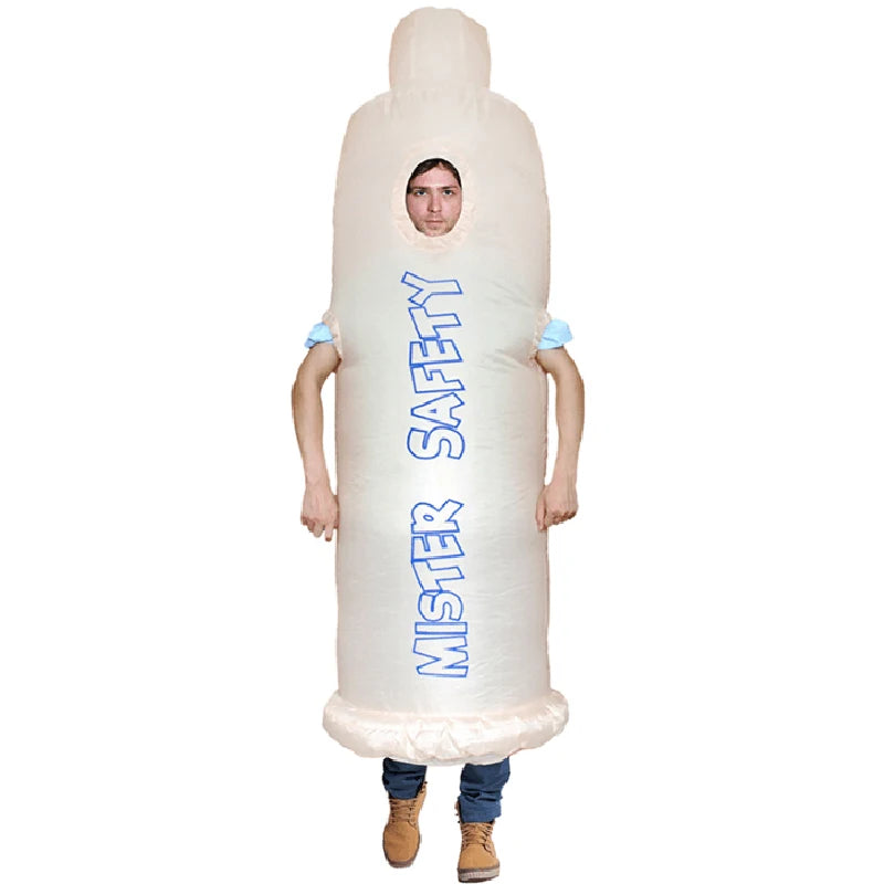 Penis Inflatable Costumes For Adult Sexy Dick Jumpsuit Funny Dress Disfraz Holiday Paty Halloween Anime Cosplay Suit