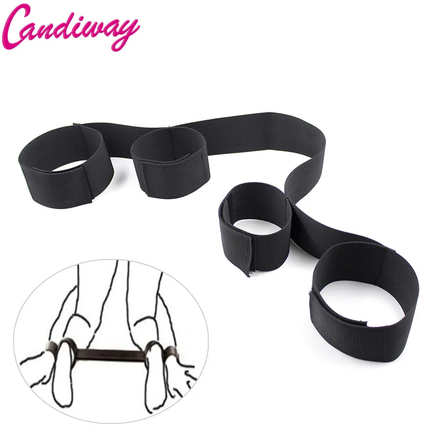 Adult Sex Games flirting toys Fetish Bed Bondage Restraints Hand Ankle Cuff Erotic sex Products Sex Toys for woman Couples