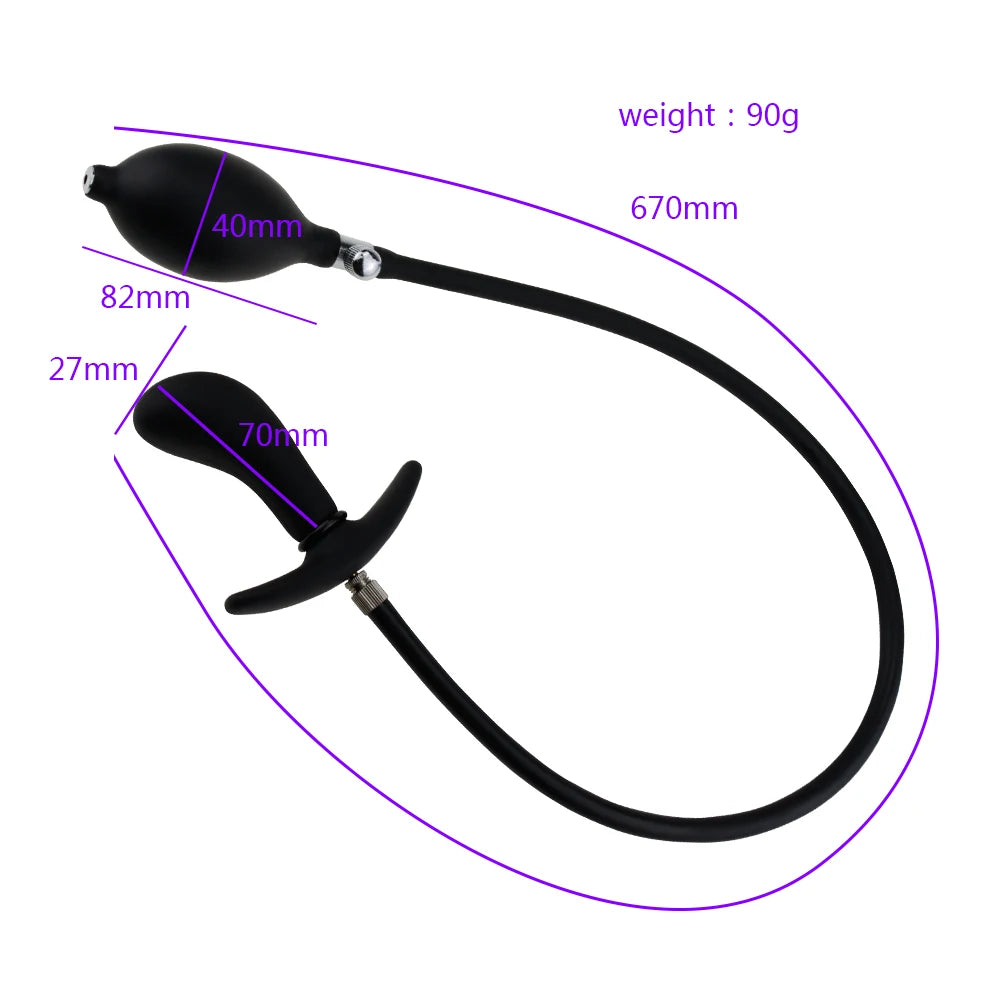 Super Large Inflatable Huge Big Anal Plug Dildo Pump Anal Dilator Expandable Butt Plug Anal Balls Sex Toys Men Prostate Massager