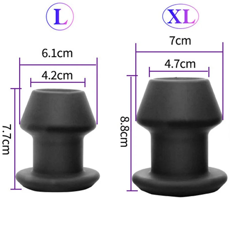 Huge Hollow Tunnel Butt Plugs And Tunnels Big Plug Anal Sex Toys For Woman Dilatador Gay Ass Men Adults Anus Cleaning Erotic