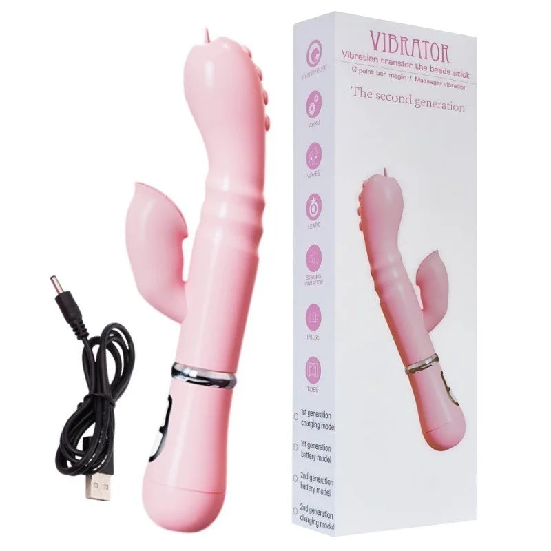 Female Erotic Variable-frequency Tongue Licking G-spot  Vibration Massager Posterior Genital Area Self-pleasure Device Adult