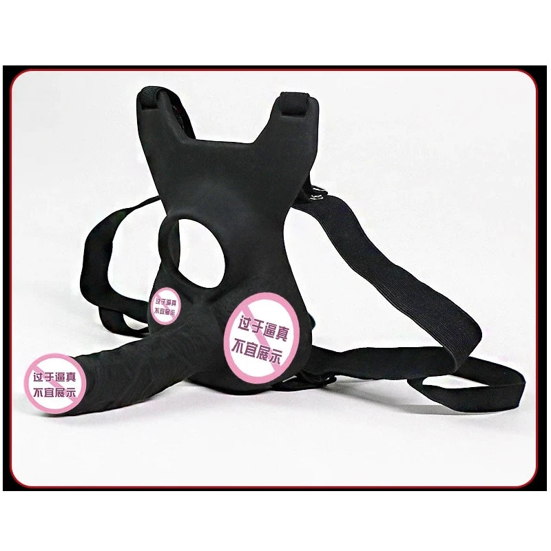 3 Size Wearable Vibrators Dildo for Panties double penetration Penis  Anal Toy Butt Plug For Lesbian Gay Adjustable Strap silent