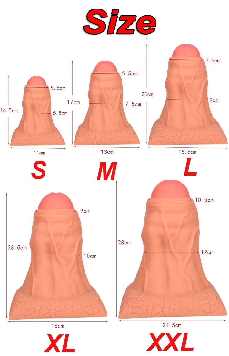 Huge Anal Plug Soft Silicone Anus Expansion Dildo Butt Plug Vagina Stimulation Prostate Massage Anal Sex Toys For Men Women Gay