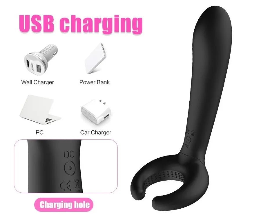 3 Motors Powerful Vibrators for Couples G-Spot Stimulator Men Penis Ring Female Vagina Anal Masturbator Adult Sex Toys for Woman