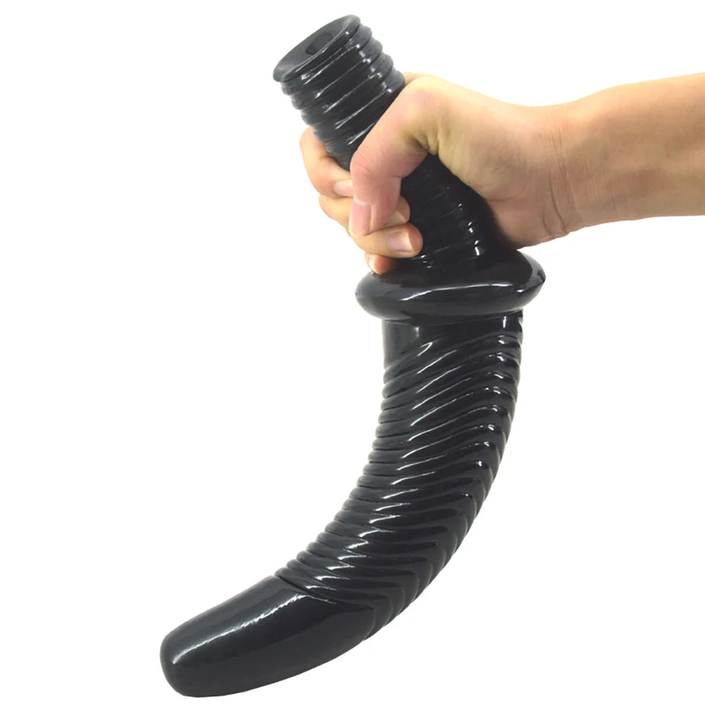 31mm Screw Sword PVC Anal Plug Dildo Women Masturbator Handle-Bar Soft Vagina Anus Prostate Orgasm Sex Toys for Lesbian Gay Men