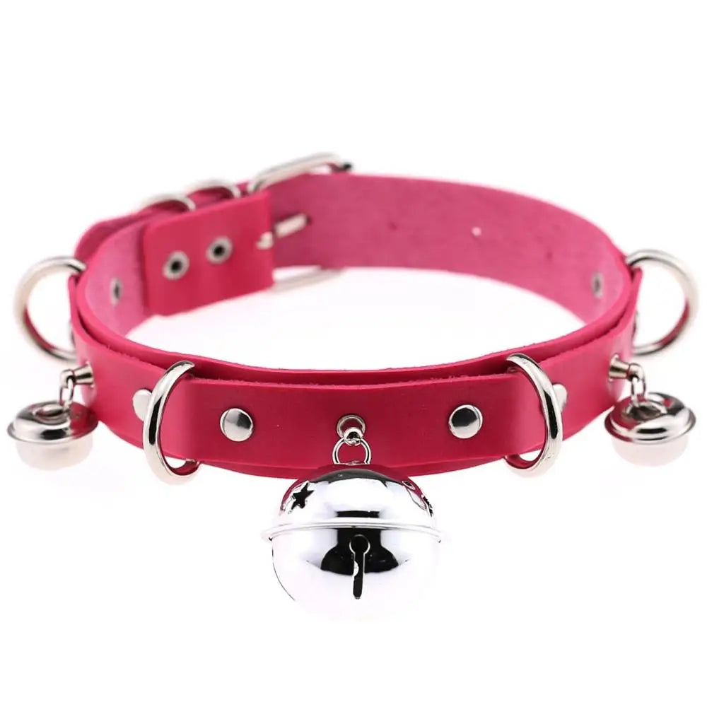 BDSM Bondage Restraints Neck Collar Sex Toys for Couples Punk Style Collar With Bell Fetish Slave Exotic Accessories For Women