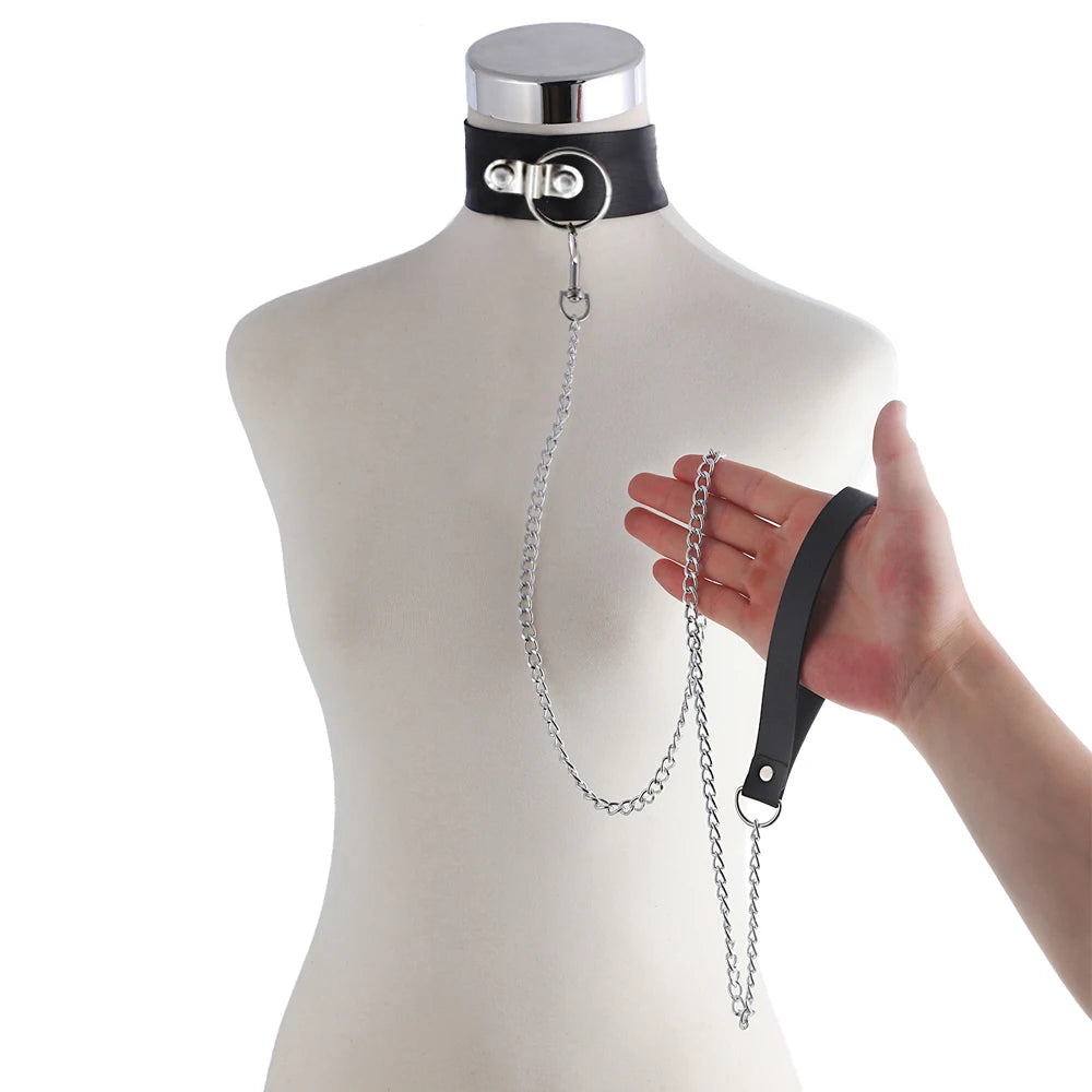 Adult No Vibrator BDSM Bondage Slave Erotic Sex Toys For Woman Couples Leg Open Restraints Neck Handcuffs Ankle Cuff Straps Shop