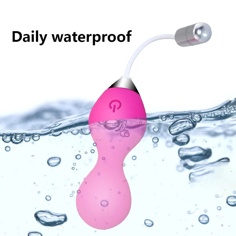 Vaginal Kegel Balls Vibrator Sex Toy for Women Simulator Vagina Tighten Massage Exercise Remote Control Jump Egg Ben Wa Balls