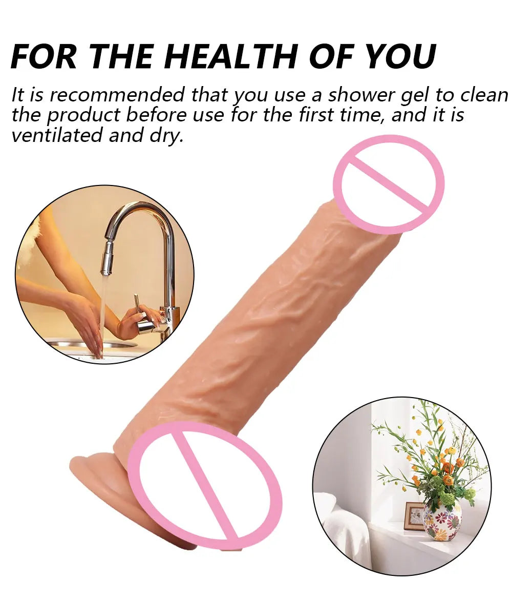 Thrusting Dildo Vibrator Sex Toy Black Realistic Vibrating Dildos G-spot Anal Stimulation Vibrating Dildo for Women Masturbation