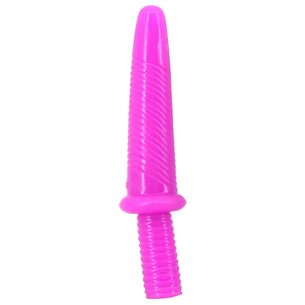 31mm Screw Sword PVC Anal Plug Dildo Women Masturbator Handle-Bar Soft Vagina Anus Prostate Orgasm Sex Toys for Lesbian Gay Men