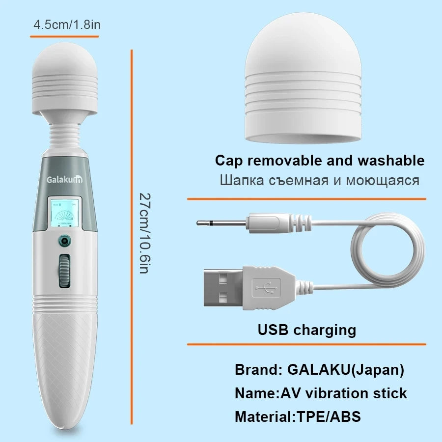 Huge Magic Wand Vibrators for woman, G-Spot Female Clitoris Stimulator Masturbator Dildo Vibrator Adults Toys Sex Toys for Woman