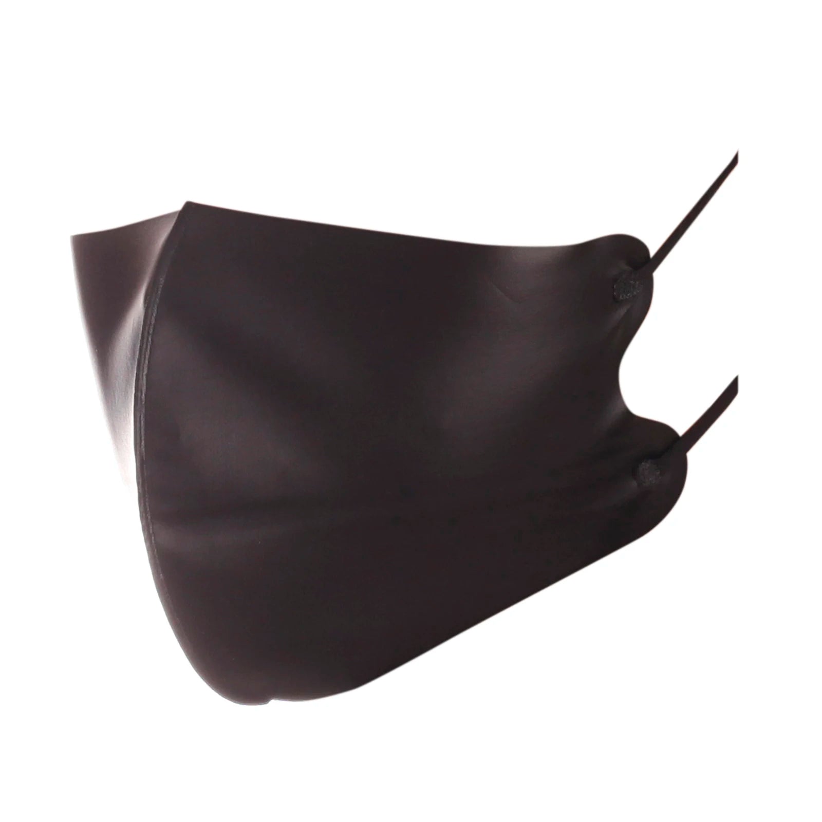 Ftshist Wet Look Mask Fetish Latex Coating Masked PVC Black Faux Leather Bondage Sex Breathing Control Games Cosplay Accessory