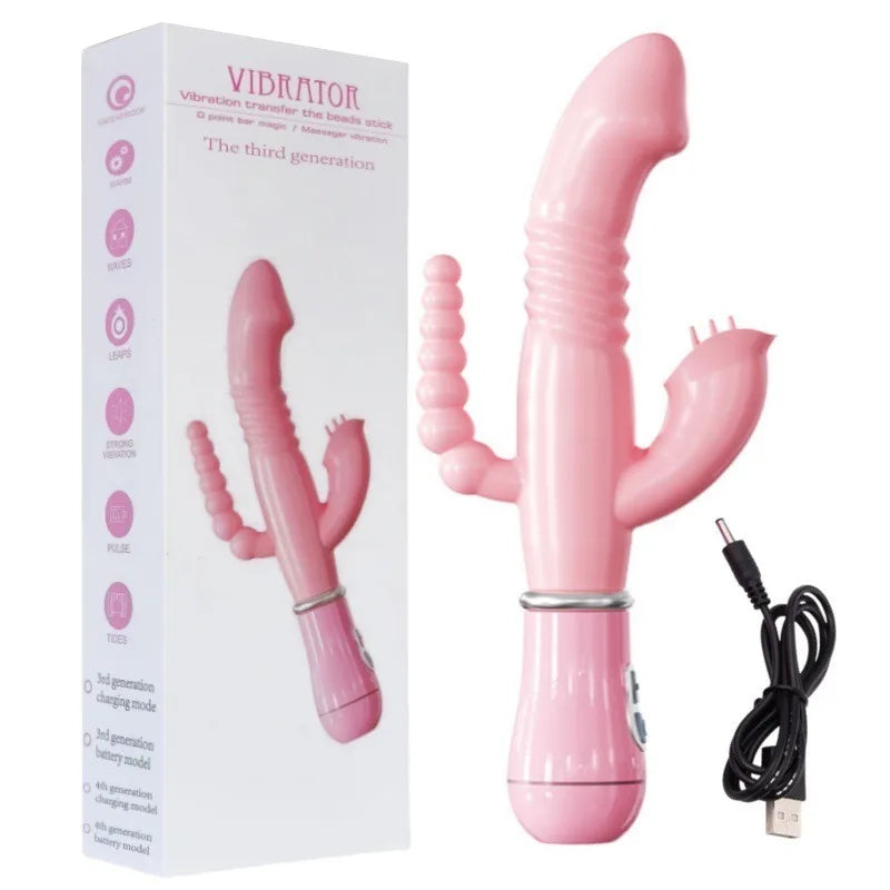 Female Erotic Variable-frequency Tongue Licking G-spot  Vibration Massager Posterior Genital Area Self-pleasure Device Adult