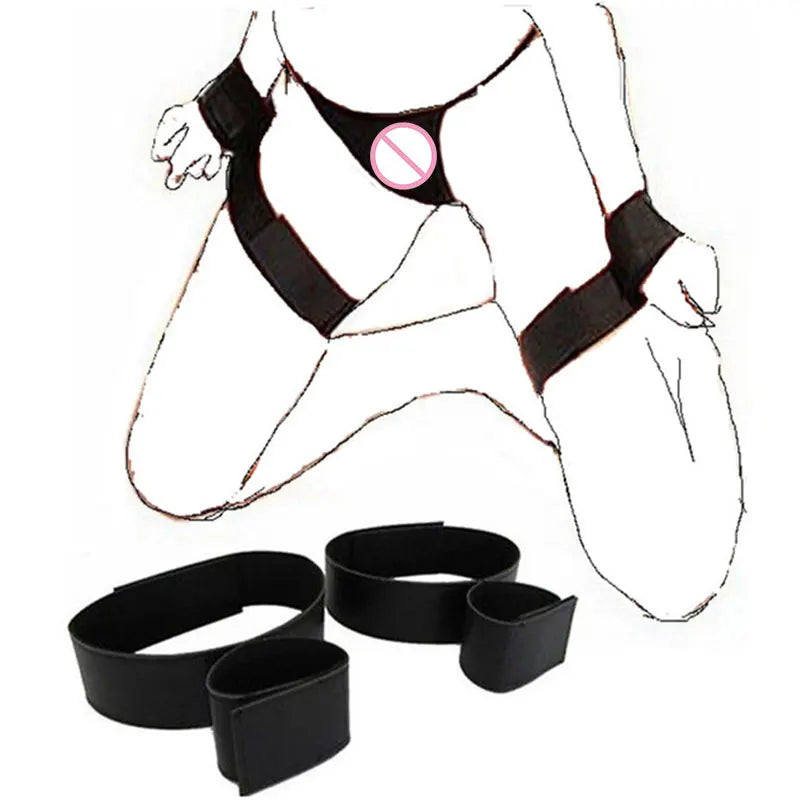 Adult No Vibrator BDSM Bondage Slave Erotic Sex Toys For Woman Couples Leg Open Restraints Neck Handcuffs Ankle Cuff Straps Shop