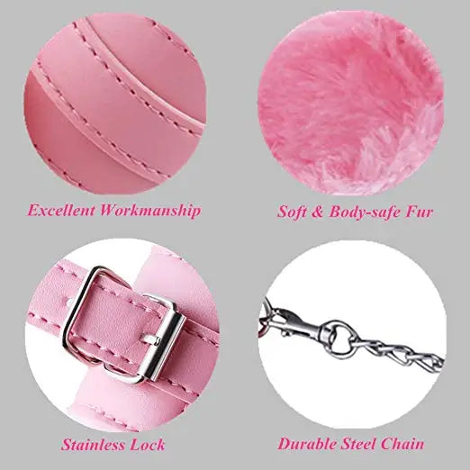 4 PCS Set Sex Toys For Women Couple BDSM Bondage Lingerie Handcuffs Whip Gag Adult Games Accessories Chastity Eroticos Sex Shop