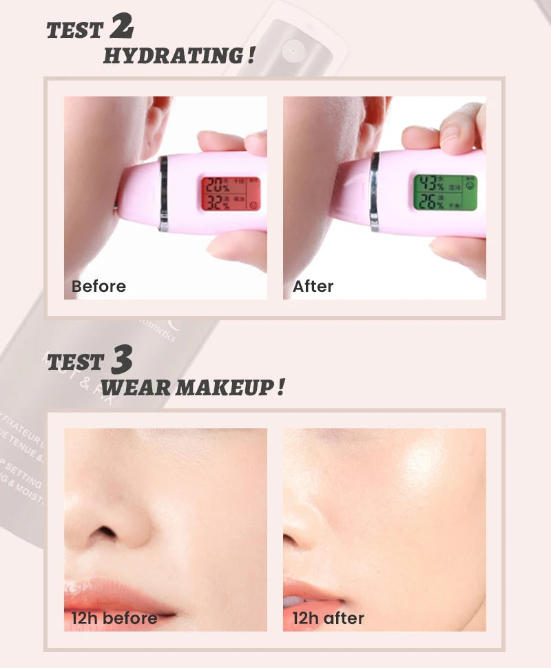 IMAGIC 80ml Makeup Setting Spray Long Lasting Oil Controlling Natural Water Mist Quick Makeup Setting Moisturizing Fix Spray