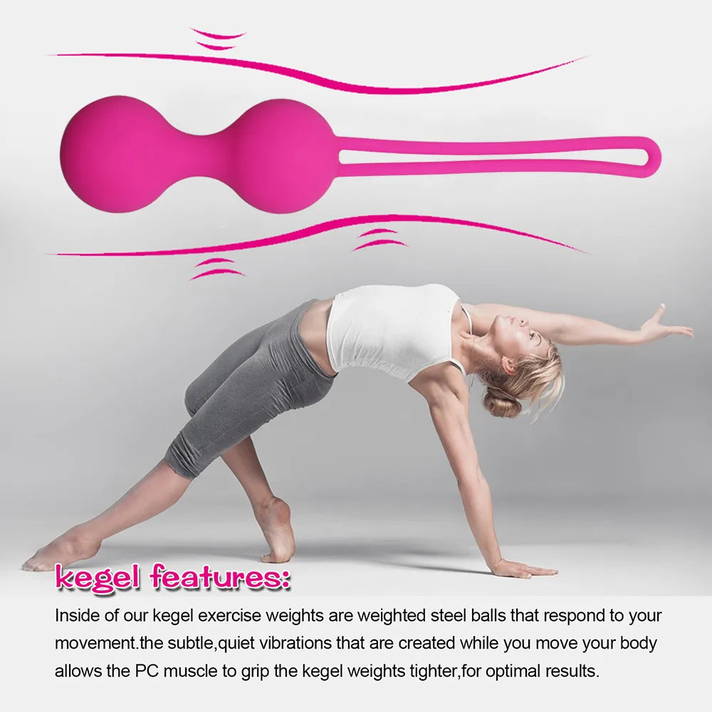 Vaginal Kegel Balls Vibrator Sex Toy for Women Simulator Vagina Tighten Massage Exercise Remote Control Jump Egg Ben Wa Balls