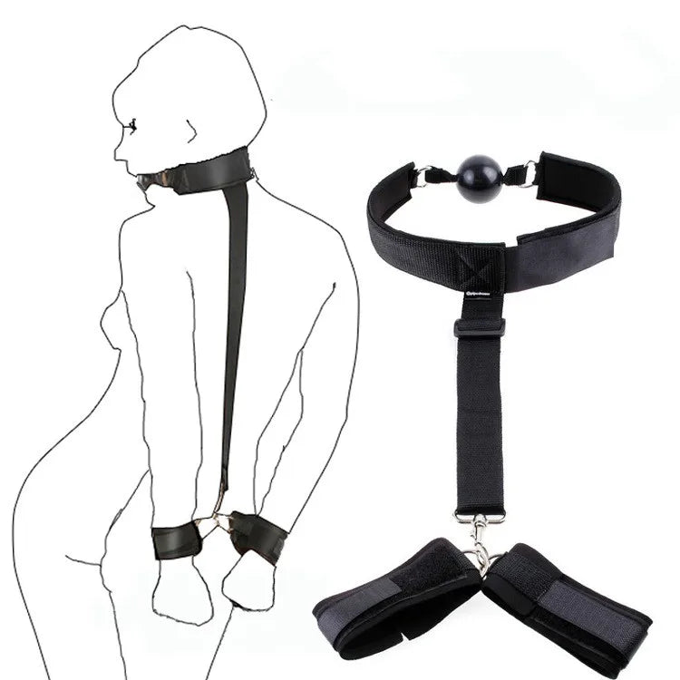 Adults Games BDSM Bondage Gear Set Handcuffs Ankle Cuff Restraints Erotic Products Sex Toys For Woman Couples Sex Furniture Shop