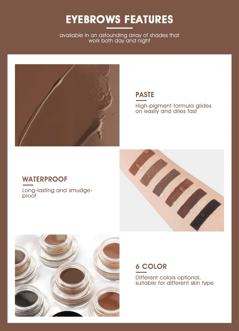 IMAGIC professional eyebrow waterproof long-lasting makeup eyebrow cream gel cosmetics